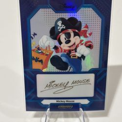 2025 Kakawow Phantom Disney Blue Refractor Auto Mickey Mouse /175