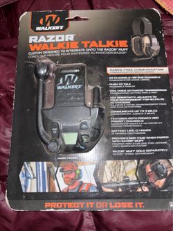 Walker’s Razor Walkie Talkie 22 Channel RSEM Hearing Muff Radio GWP-RZRWT New