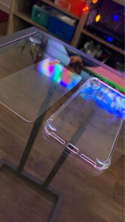 iPhone X or XS gel case and tempered glass combo $20