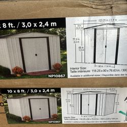 Galvanized Metal Storage Shed 