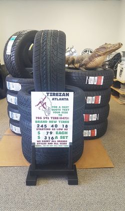245 40 18 BRAND NEW TIRE TIRES $79 EACH $316 SET