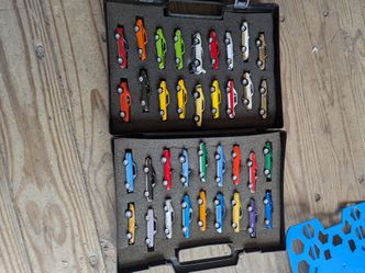 Johnnie lightning 36pc muscle car set with case