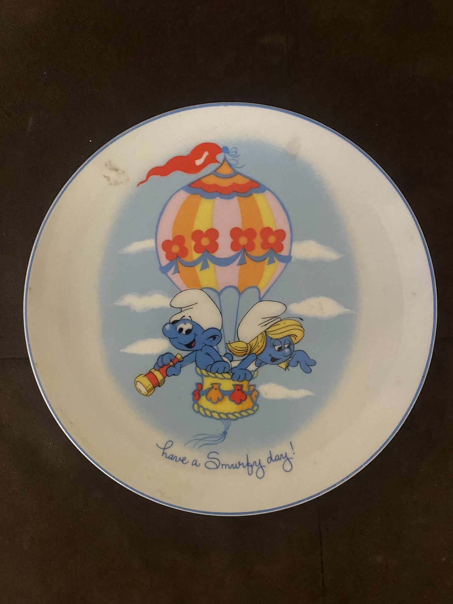 Smurf Porcelain Collection Plate
