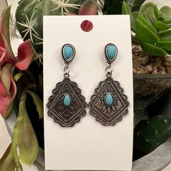 Turquoise Dangle Earrings 