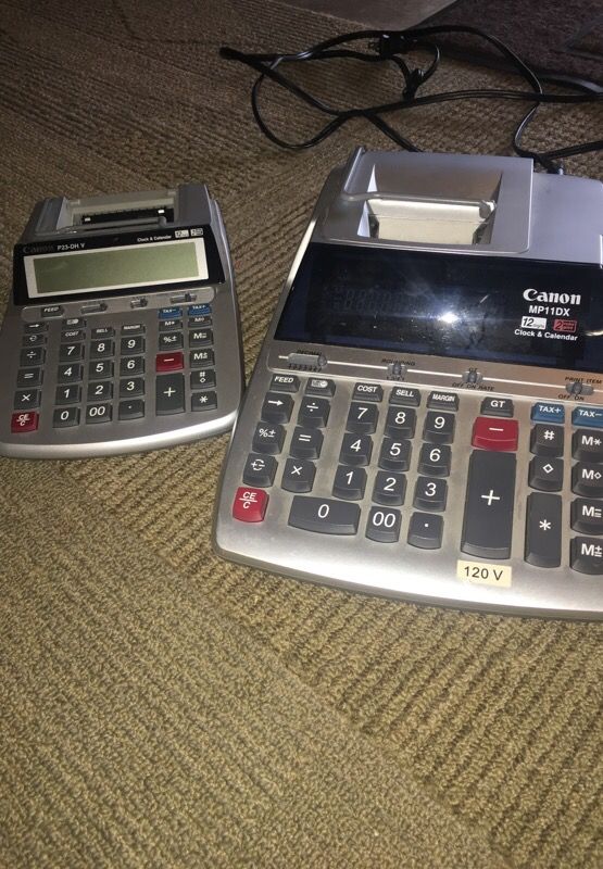 Canon mp11dx and smaller ribbon printer Electronic Calculators - mini and large