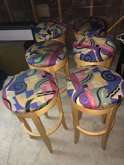 6 Bar stools - 32” Each