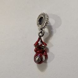 Silver Pandora spiderman charm