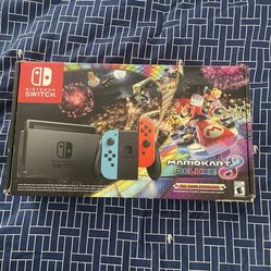 Nintendo Switch HAC-001(-01) with Joy-Con Controllers and Mario Kart 8 Bundle