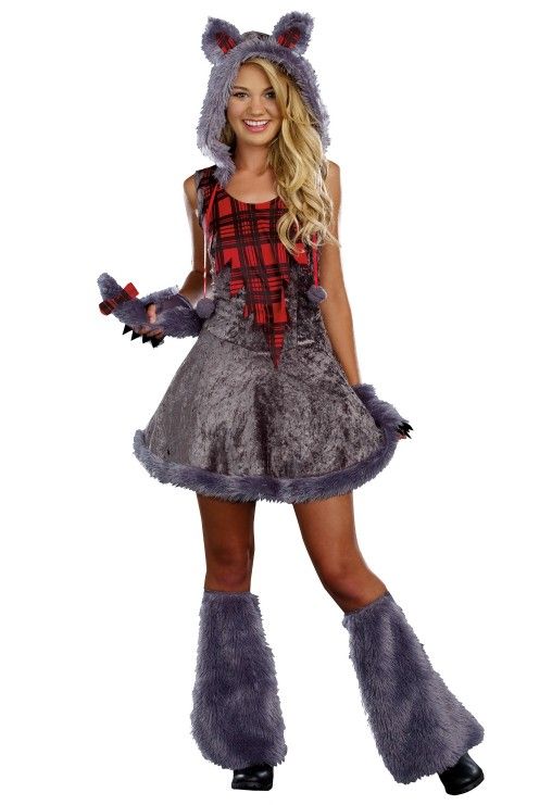 Teen Full Moon Sassy Werewolf Costume S 3-5