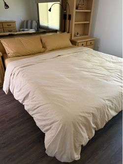 King organic cotton mattress and box spring