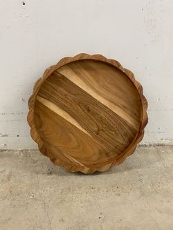 Wood decorative tray