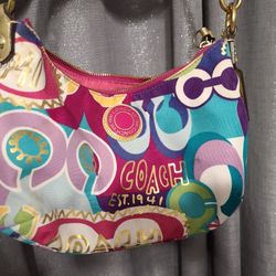 Coach Op C Poppy Graffiti Bag