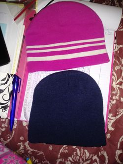 2 hats fleece soft women and men