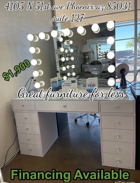 Impressions Vanity With Bluetooth Mirror Brand New