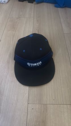RARE DESIGN Flex-Fit Flexfit Yamaha Racing Black Blue Baseball Hat Cap