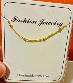 Gold-Tone Twisted Chain Necklace