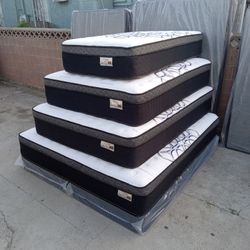 Twin Size Mattress Pillow Top 12" Thick.   Brand New Mattress.    Delivery Available 