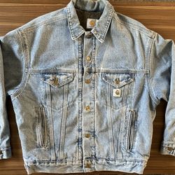 Vintage Carhartt Denim Jacket. Medium. RARE!