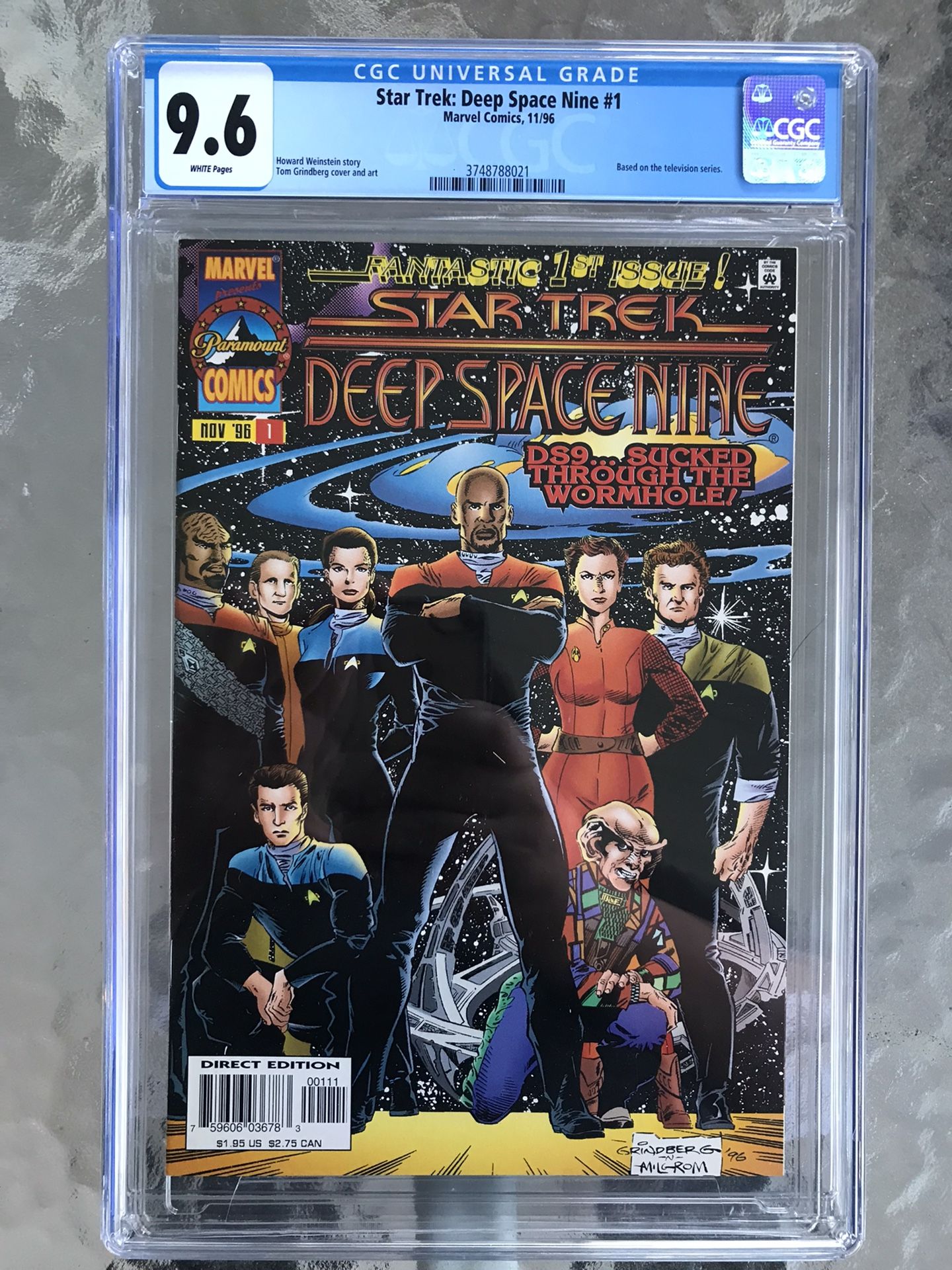Star Trek: Deep Space Nine #1 (1996) CGC 9.6 — White Pages; Marvel First Issue