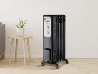   1,500-Watt Oil-Filled Radiant Electric Space Heater with Thermostat