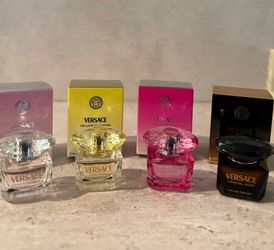 Versace Perfume Set –  (Bright Crystal, Yellow Diamond, Absolu, Crystal Noir)
