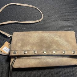 New Gun Metal Green Crossbody Clutch Purse