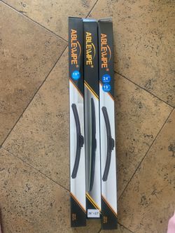 Windshield wipers wiper blades . 18” 450mm, 26” + 17” premium, 24” 600mm 19” 475mm.