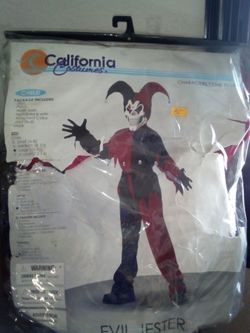Evil jester costume
