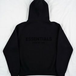 Black Essential Hoodie