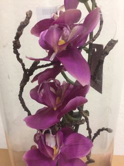 Artificial orchid 13” inches tall from flower