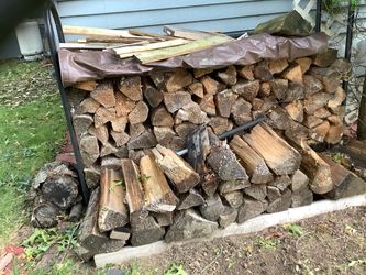 Seasoned Quarter Cord of Wood with stand