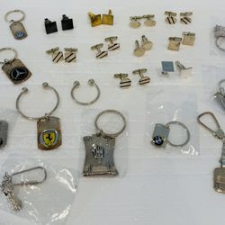 Silver 925 Keychain and Cufflinks