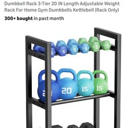 3 Tier Dumbell Rack 20"