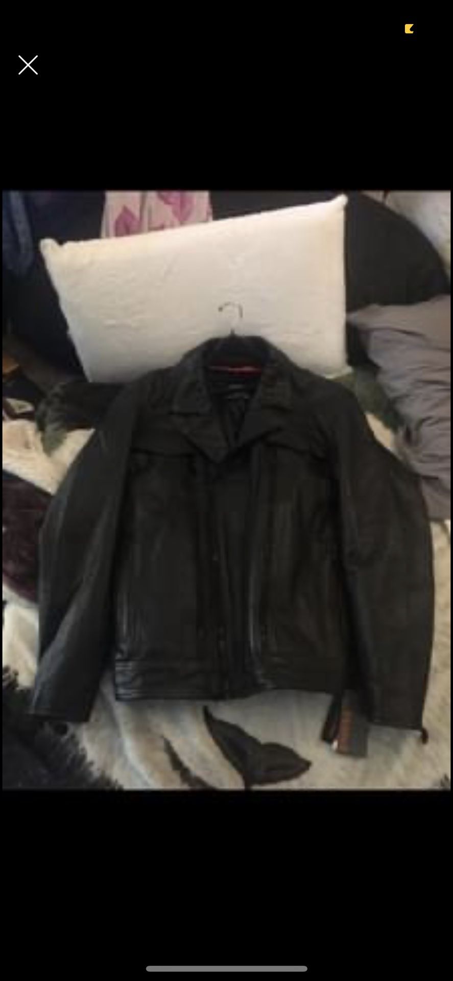 Men’s leather jacket brand new with tags