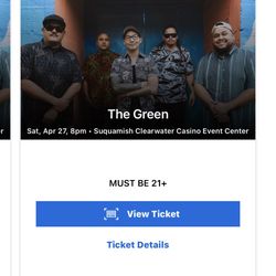 GA Ticket To The Green