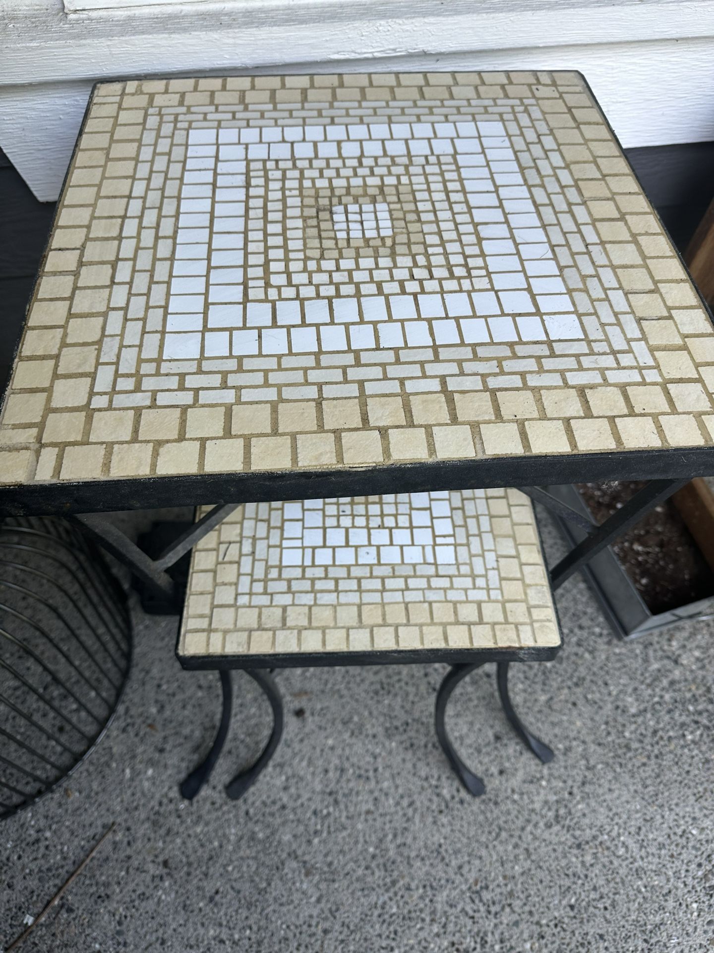 Nesting Mosaic Tables indoor/outdoor