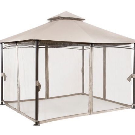 13’x10’ Outdoor Patio Canopy Tent In Brown Finish