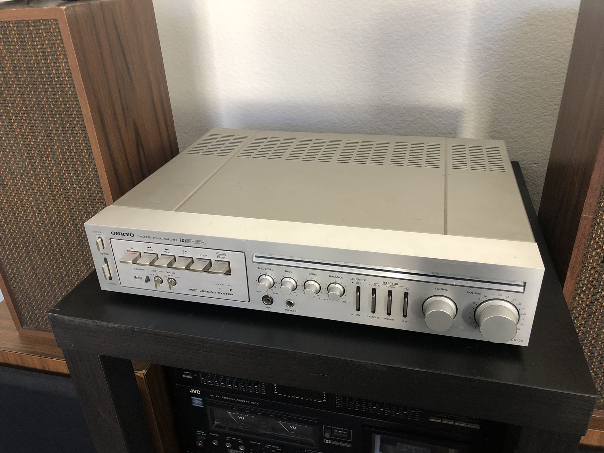 Onkyo CX-70 Receiver Tuner Cassette Deck Stereo Amplifier Vintage Rare