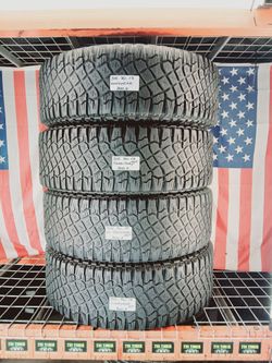 LT315/70R17 GOODYEAR WRANGLER TERRITORY M/T 315/70R17 USED TIRES SET TRUCK JEEP OFF ROAD 315 70 17 TIRE SHOP ALL SIZES GOMAS CAUCHOS DE USO LLANTAS US