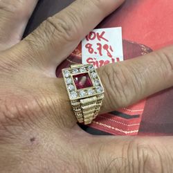 10K Solid Gold Ring For Wedding 8.7Gr Size 11