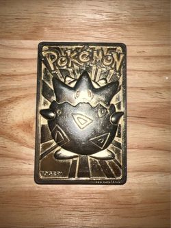 Gold Plated Togepi Pokemon Card Burger King 1999