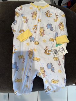 Winnie the Pooh Baby Zip-Up Footed Sleeper