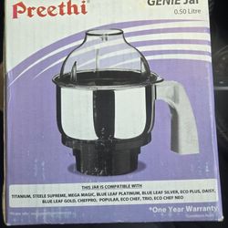 Preethi Mixer Stainless Steel Jar W/blade, Dome & Handle
