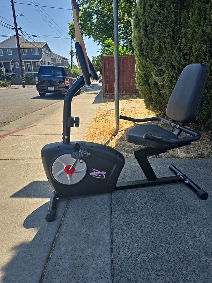 Body Flex Sports Body Champ Friction Recumbent Cycle Exercise Bike.