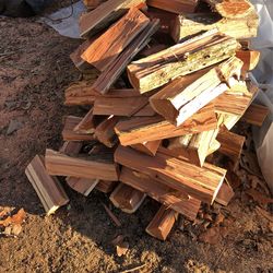 Dry cedar firewood
