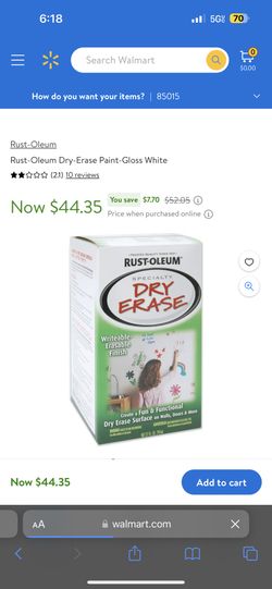 Dry Erase Rust Oleum