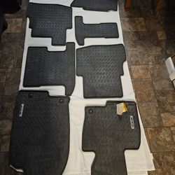 Genuine Mazda CX-9 All Weather Rubber Floor Mats (set of 8 for 3 Rows) Floor Liners