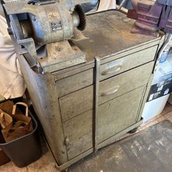 Vintage automotive rolling garage storage tool cart