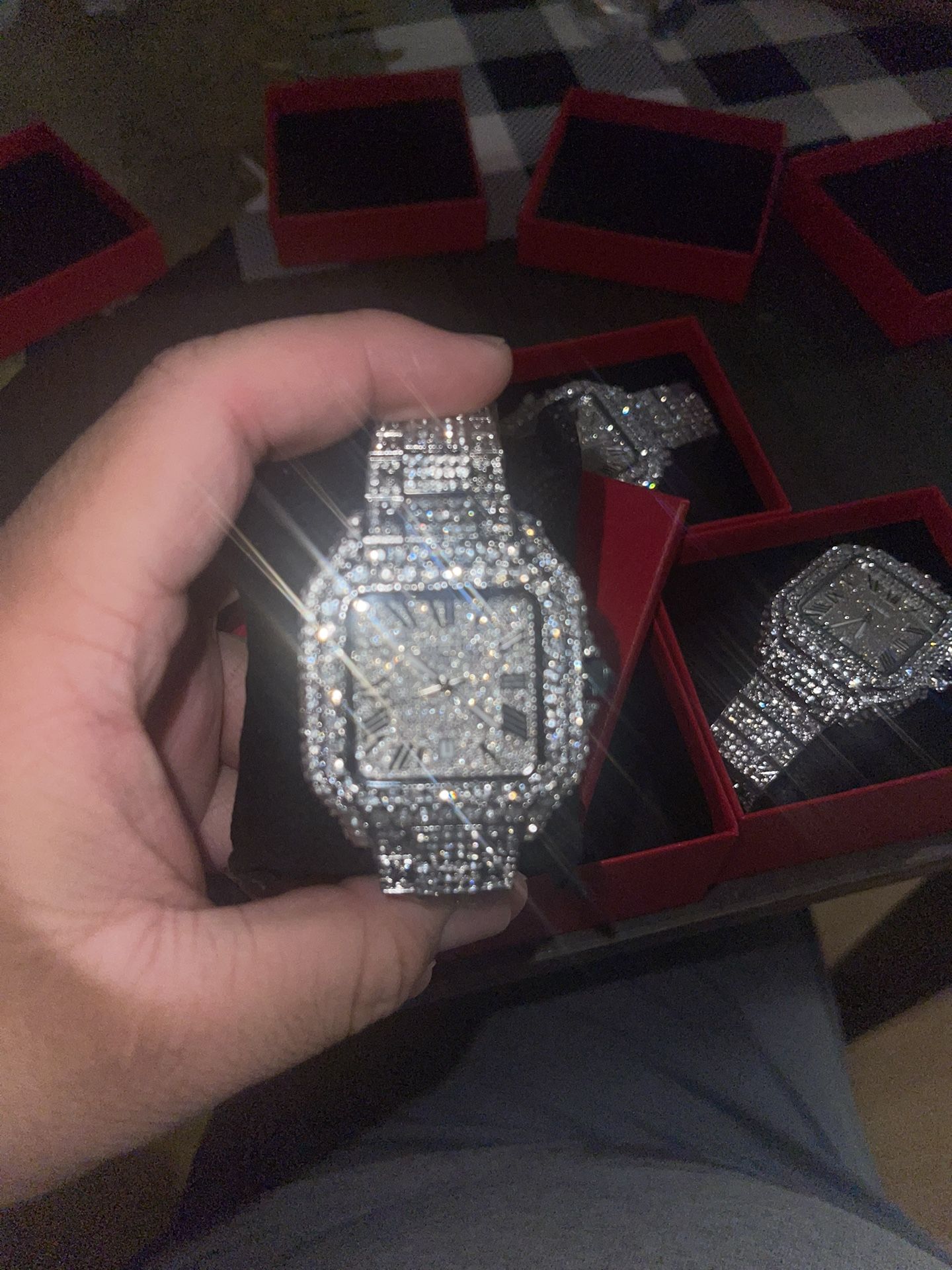 Diamond Moissanite Watch 