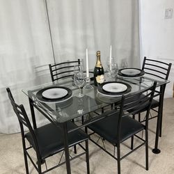 Glass & Iron Dining Table PERFECT FOR APPOINTMENT